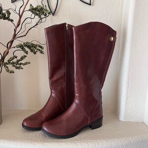 Women's 9 Tall Riding Boots  Whiskey Brown NWOT Merona Brown Equestrian Classic
